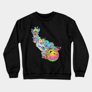 Strange Art Series Art 11 Retro Spacenuts Crewneck Sweatshirt